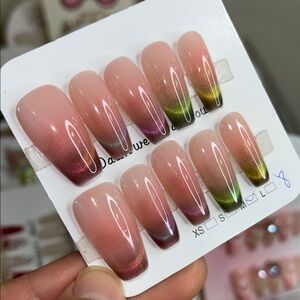M size cat eye custom Nails